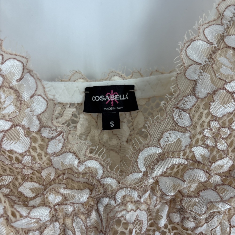 NWT Cosabella Pret a Porter Moon Ivory Lace Bodysuit - Size Small - Picture 5 of 8